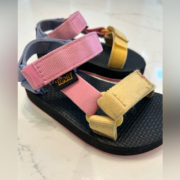 Rosebloom Multi Color Block Teva Sandals - Picture 2 of 6